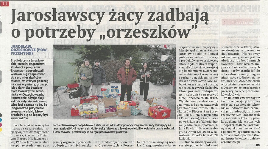 Jarosławscy żacy zadbają o potrzeby „orzeszków”
