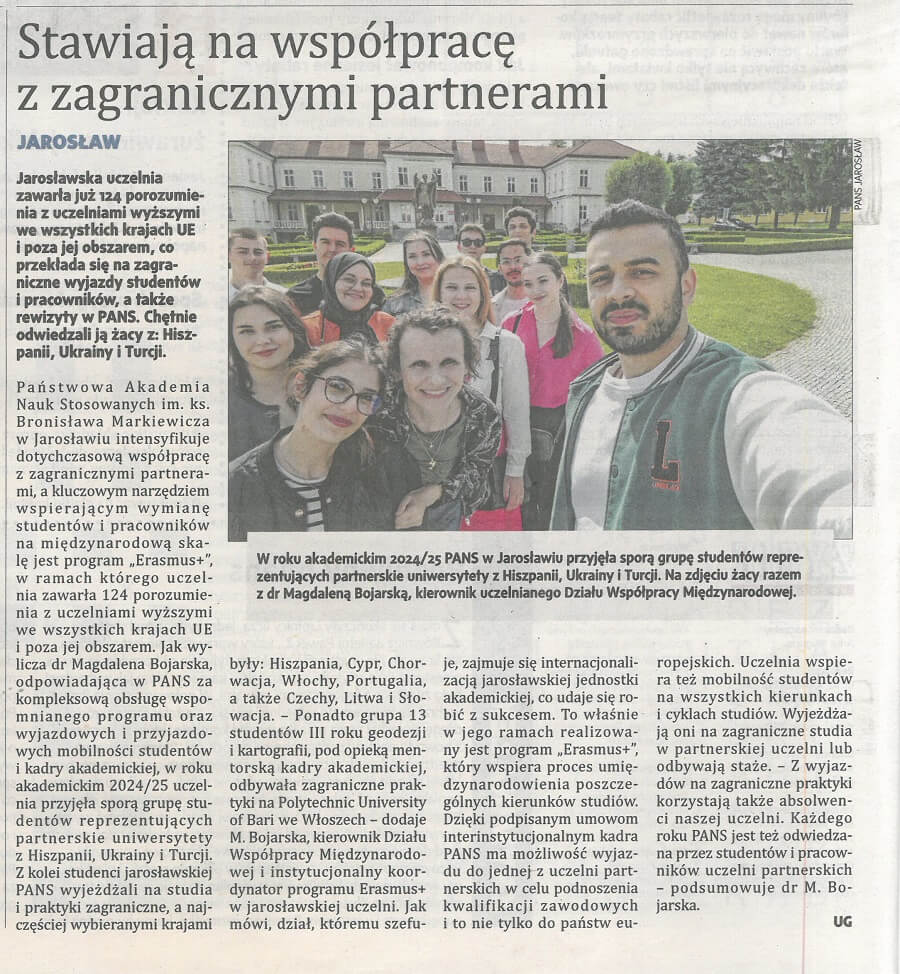 Stawiają na współpracę z zagranicznymi partnerami