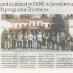 Zagraniczni studenci w PANS w Jarosławiu w ramach programu Erasmus+